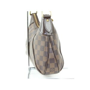 Louis Vuitton Ebene Bag Shoulder Damier Handbag Hand Brown Thames One